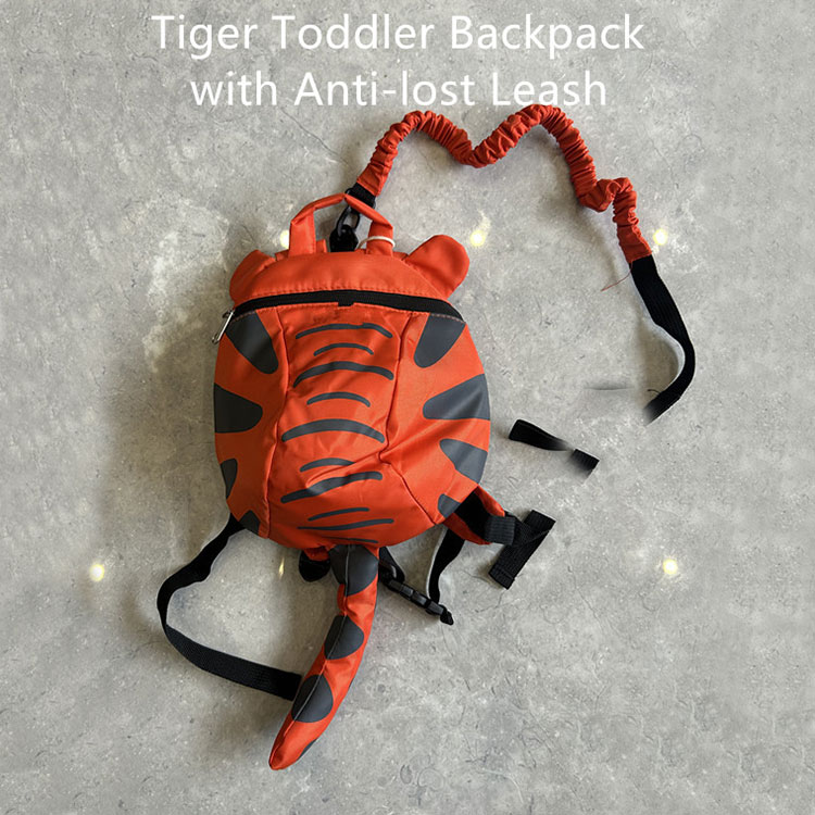 Tiger Toddler Ryggsäck med anti-förlorad rem